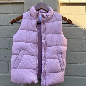 Girls Old Navy Light Pink Puffer Vest for Kids size 6/7